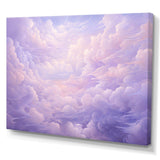 Purple Pastel Lansdcape - Landscapes Canvas Wall Art