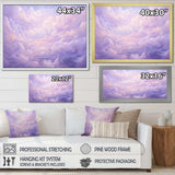 Purple Pastel Lansdcape - Landscapes Canvas Wall Art