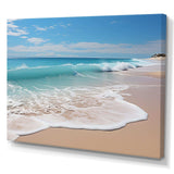 Oceanic Beach Harmony - Coastal Canvas Wall Art