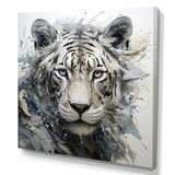 Gray And Beige Eye Of Tiger - Tiger Wall Decor