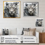 Gray And Beige Eye Of Tiger - Tiger Wall Decor