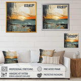 Modern Coastal Mystic Sunrise I - Coastal Canvas Wall Art