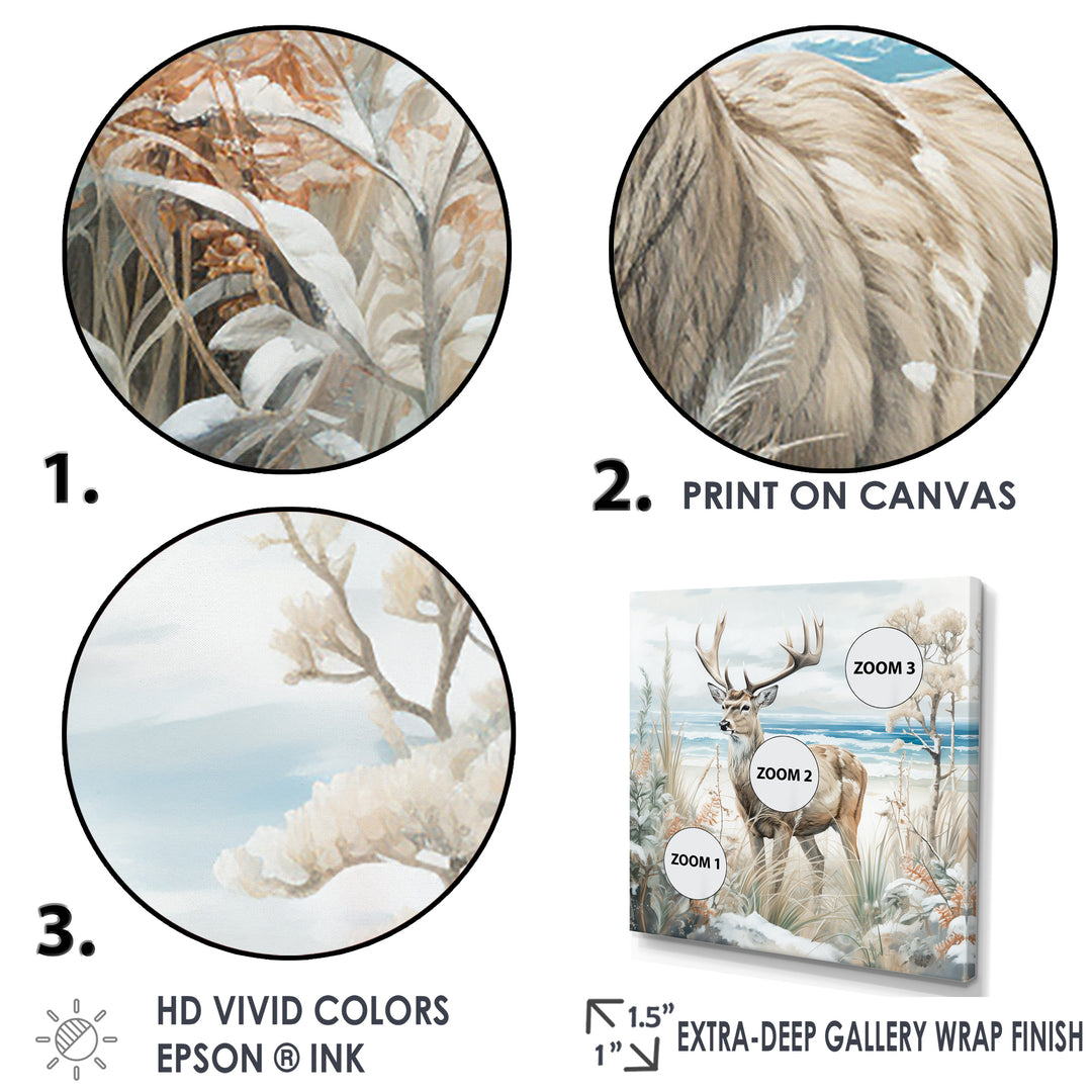 Deer Charm In Winter - Deer Wall Decor
