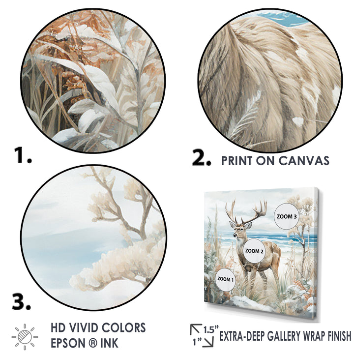 Deer Charm In Winter - Deer Wall Decor