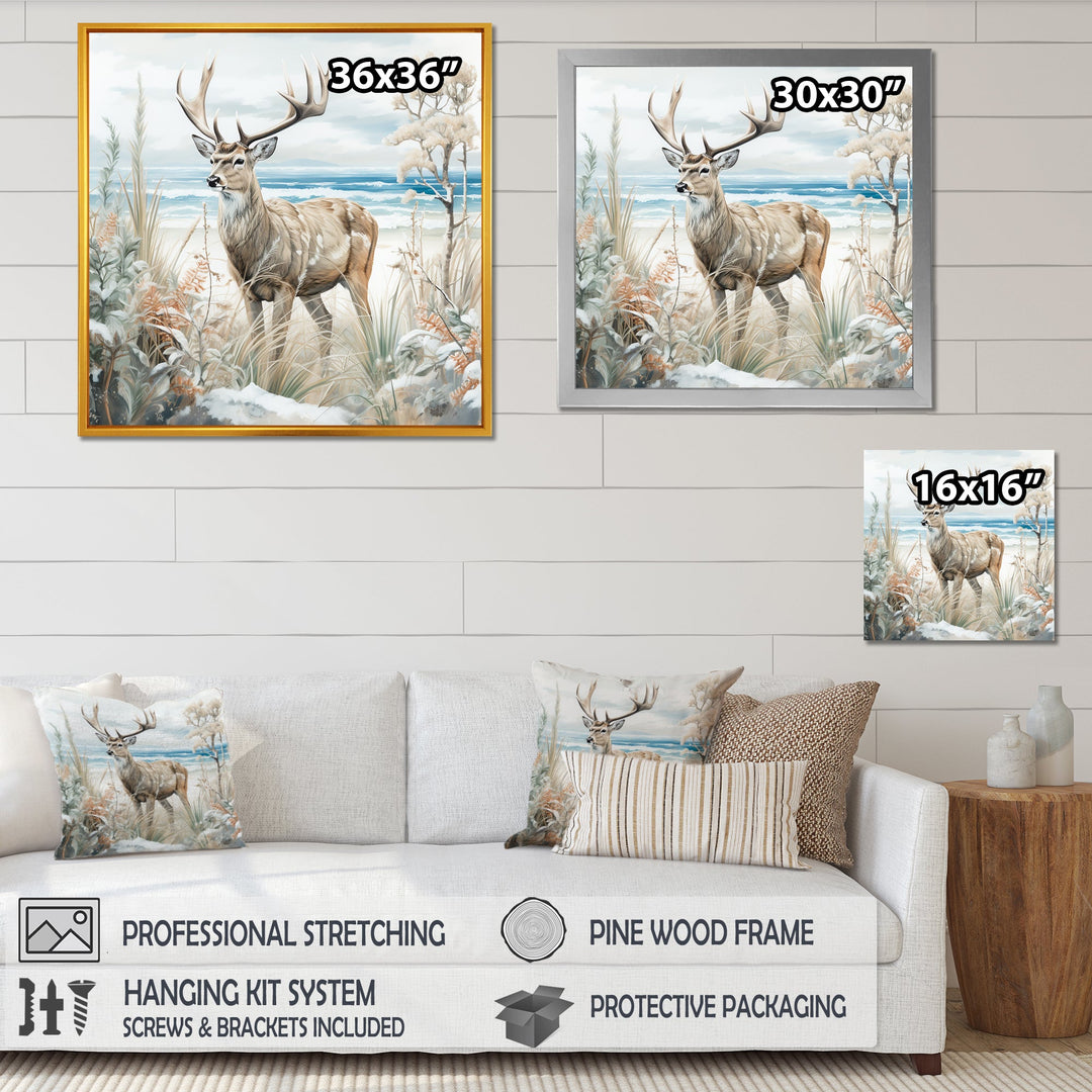 Deer Charm In Winter - Deer Wall Decor