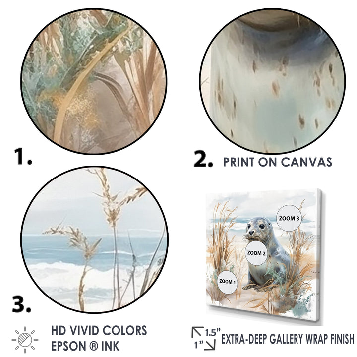 Coastal Animal Charm In Winter - Coastal Animal Wall Art Prints