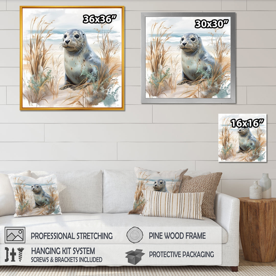 Coastal Animal Charm In Winter - Coastal Animal Wall Art Prints