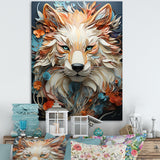 Mystic Wolf Animal Portrait - Wolf Canvas Wall Art