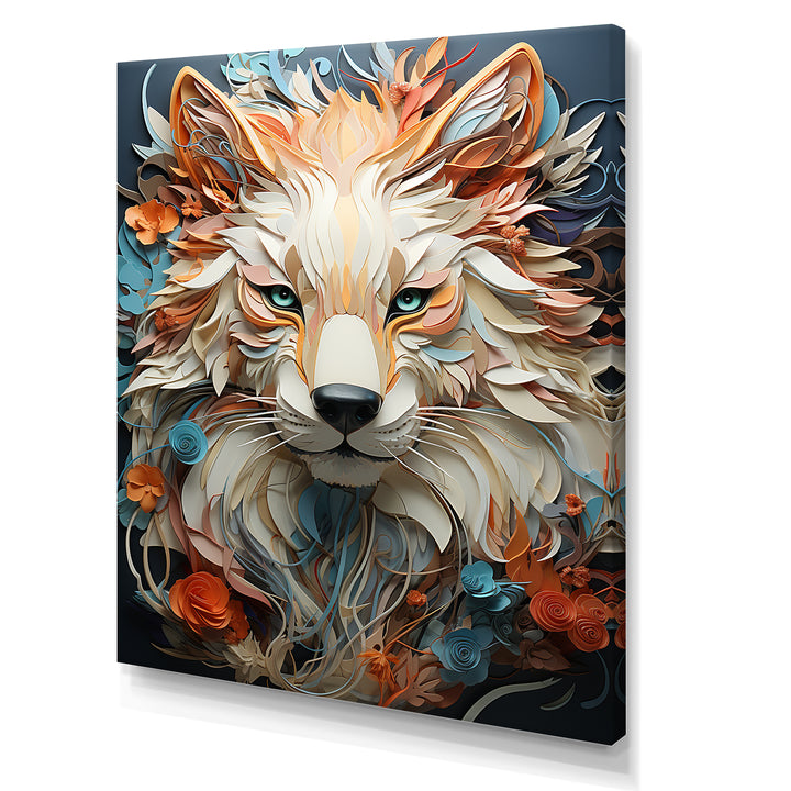 Mystic Wolf Animal Portrait - Wolf Canvas Wall Art