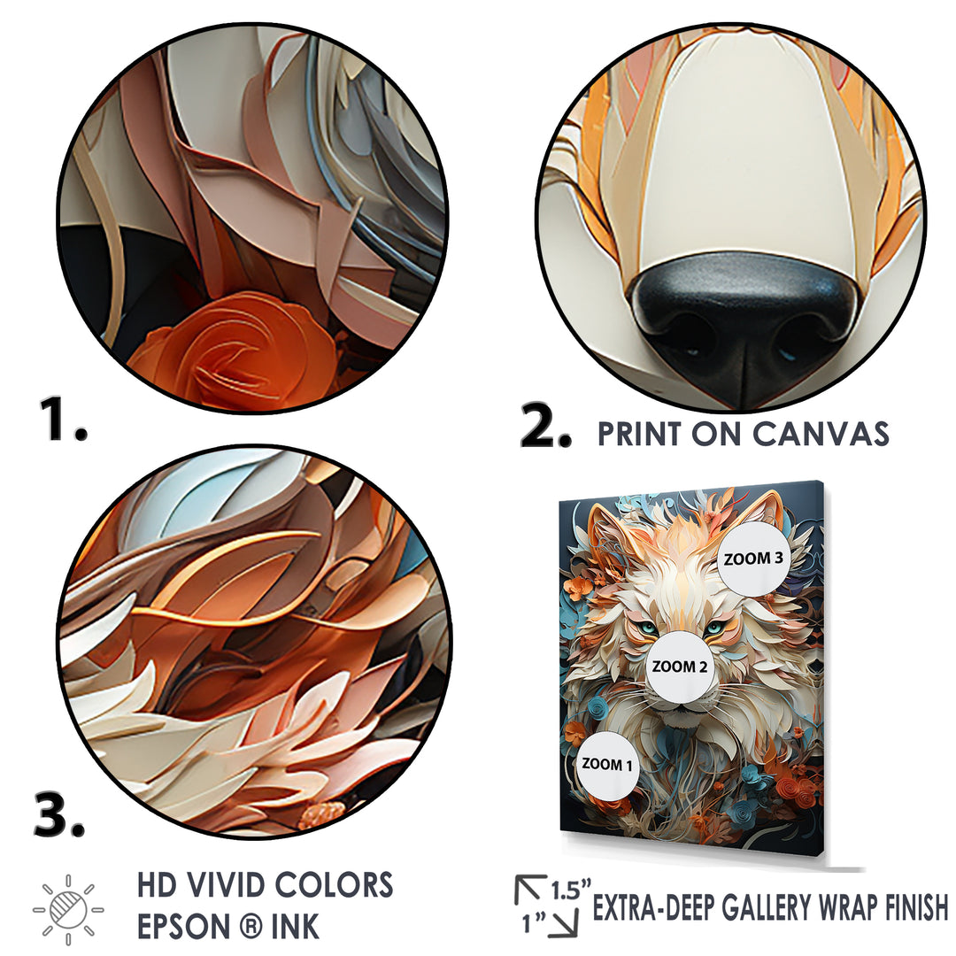 Mystic Wolf Animal Portrait - Wolf Canvas Wall Art