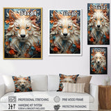 Mystic Wolf Animal Portrait - Wolf Canvas Wall Art