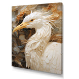 Modern Beige Heron Portrait - Heron Wall Decor