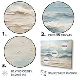 Beige And Blue Coastal Beach Paint - Multi-Panels