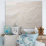 Modern Beach Beige Sand Charm I - Beach Canvas Wall Art