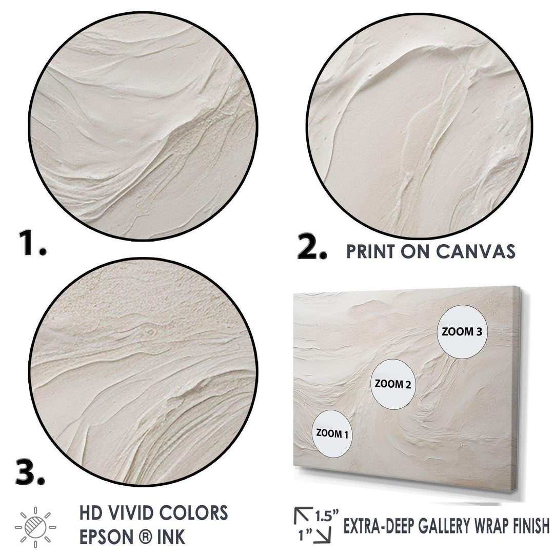 Modern Beach Beige Sand Charm I - Beach Canvas Wall Art