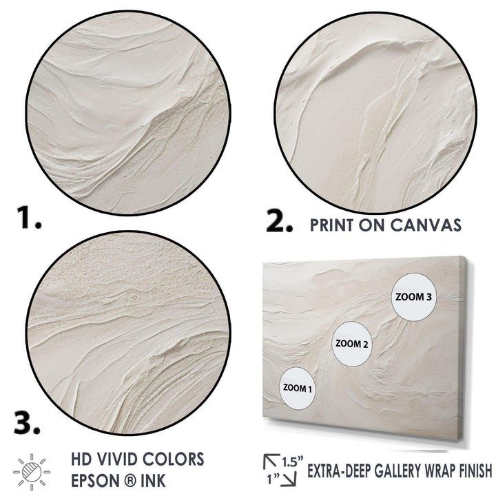 Modern Beach Beige Sand Charm I - Beach Canvas Wall Art