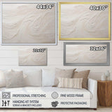 Modern Beach Beige Sand Charm I - Beach Canvas Wall Art