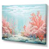 Coastal Coral Beauty Under Water III - Animals Canvas Wall Art