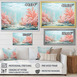 Coastal Coral Beauty Under Water III - Animals Canvas Wall Art