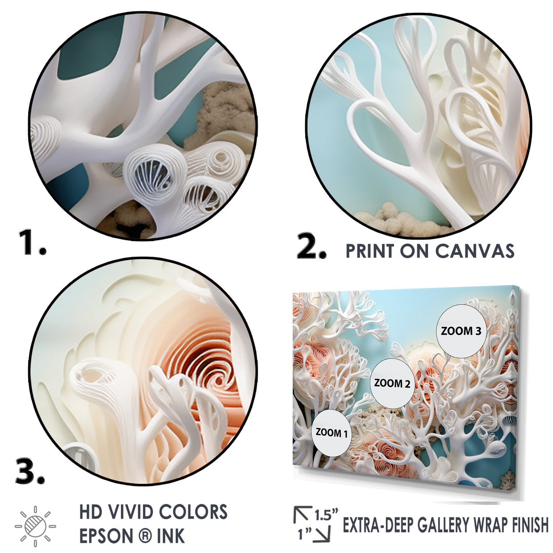 Pink Basket Underwater Elegance - Pink Coral Wall Art