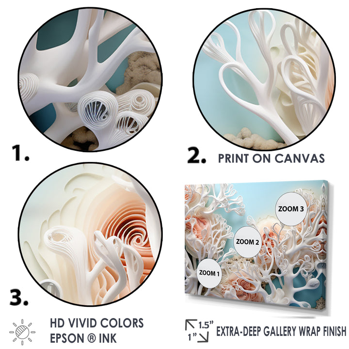 Pink Basket Underwater Elegance - Pink Coral Wall Art