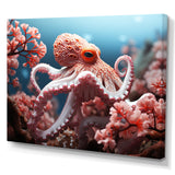 Pink Octopus Garden Of Tranquility - Octopus Home Decor Art
