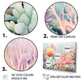 Colourful Coral Reef Heaven II - Animals Canvas Wall Art