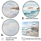 Coastal Ocean Charm In Winter V - Coastal Canvas Wall Art