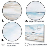 Coastal Beach Minimal Scenery I - Coastal Canvas Wall Art