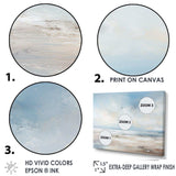 Coastal Beach Minimal Scenery III - Coastal Canvas Wall Art