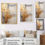 Gold And Beige Soft Fusion I - Coastal Canvas Wall Art