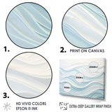 Blue And White Simplicity Wave - Multi-Panels