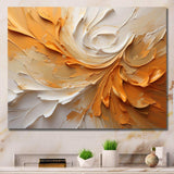 Gold And Beige Soft Wave Paint II - Abstract Canvas Wall Art