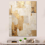 Beige And Gold Dream Collage I - Abstract Canvas Wall Art