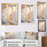 Abstract Milky White Flow I - Abstract Canvas Wall Art