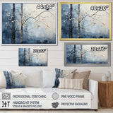 Minimalism Beige And Blue Countryside III - Landscapes Canvas Wall Art