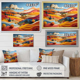 Whimsical Fields Of Color Landscape - Landscapes Canvas Wall Art