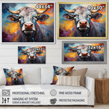 Celestial Colorful Cattle - Cow Bedroom Wall Art