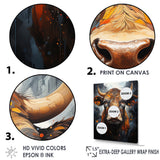 Liquid Fusion Cow Portrait - Cow Wall Decor