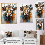 Popart Urban Cow - Animals Canvas Wall Art