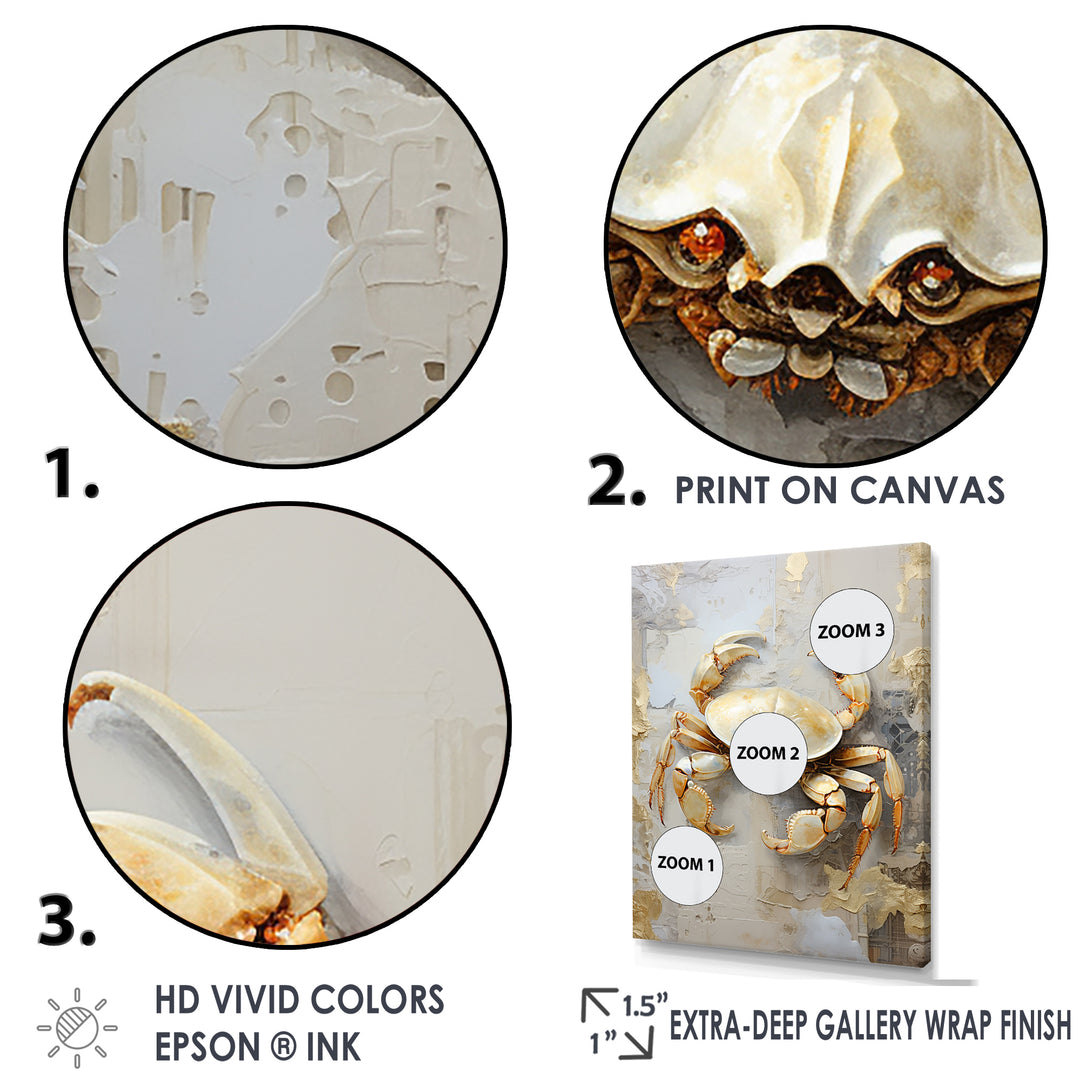 Minimalism Crab Painting - Crab Home Decor Art