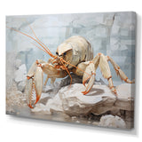 Minimalism Crayfish Impression - Crayfish Canvas Wall Art