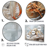 Minimalism Crayfish Impression - Crayfish Canvas Wall Art