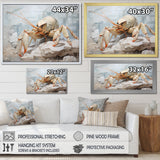 Minimalism Crayfish Impression - Crayfish Canvas Wall Art