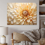 Minimalism Dahlia - Floral Canvas Wall Art