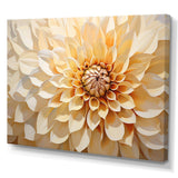 Minimalism Dahlia - Floral Canvas Wall Art