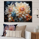 Dahlia S Colorful Symphony - Floral Canvas Wall Art