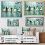 Rhythms Of The Rain Ballet Dance I - Fashion Canvas Wall Art