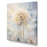 Dandelion Charm In Winter I - Floral Canvas Wall Art