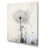 Dandelion Muted Tone I - Floral Canvas Wall Art